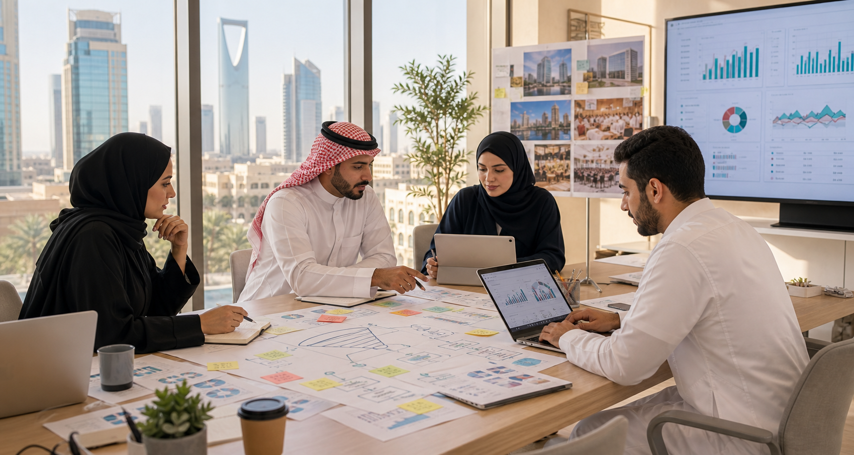 Saudi digital marketing campaign workshop with AI SEO ads and analytics planning
