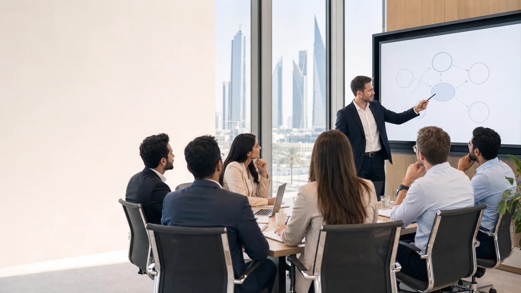 Finance professionals attending a US CMA training workshop in Riyadh, Saudi Arabia