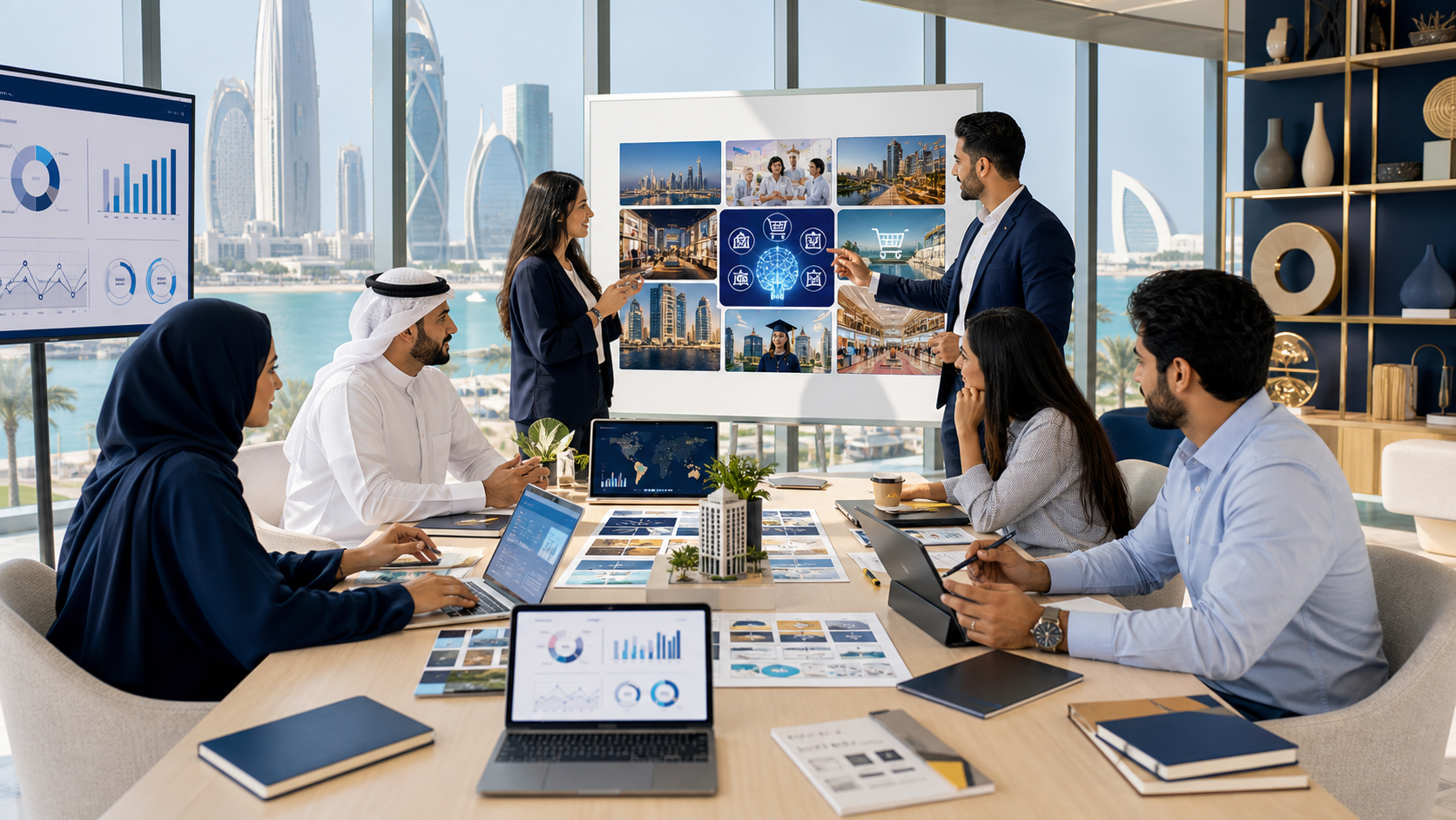 Qatar AI digital marketing campaign studio for SEO Google Ads social media and analytics