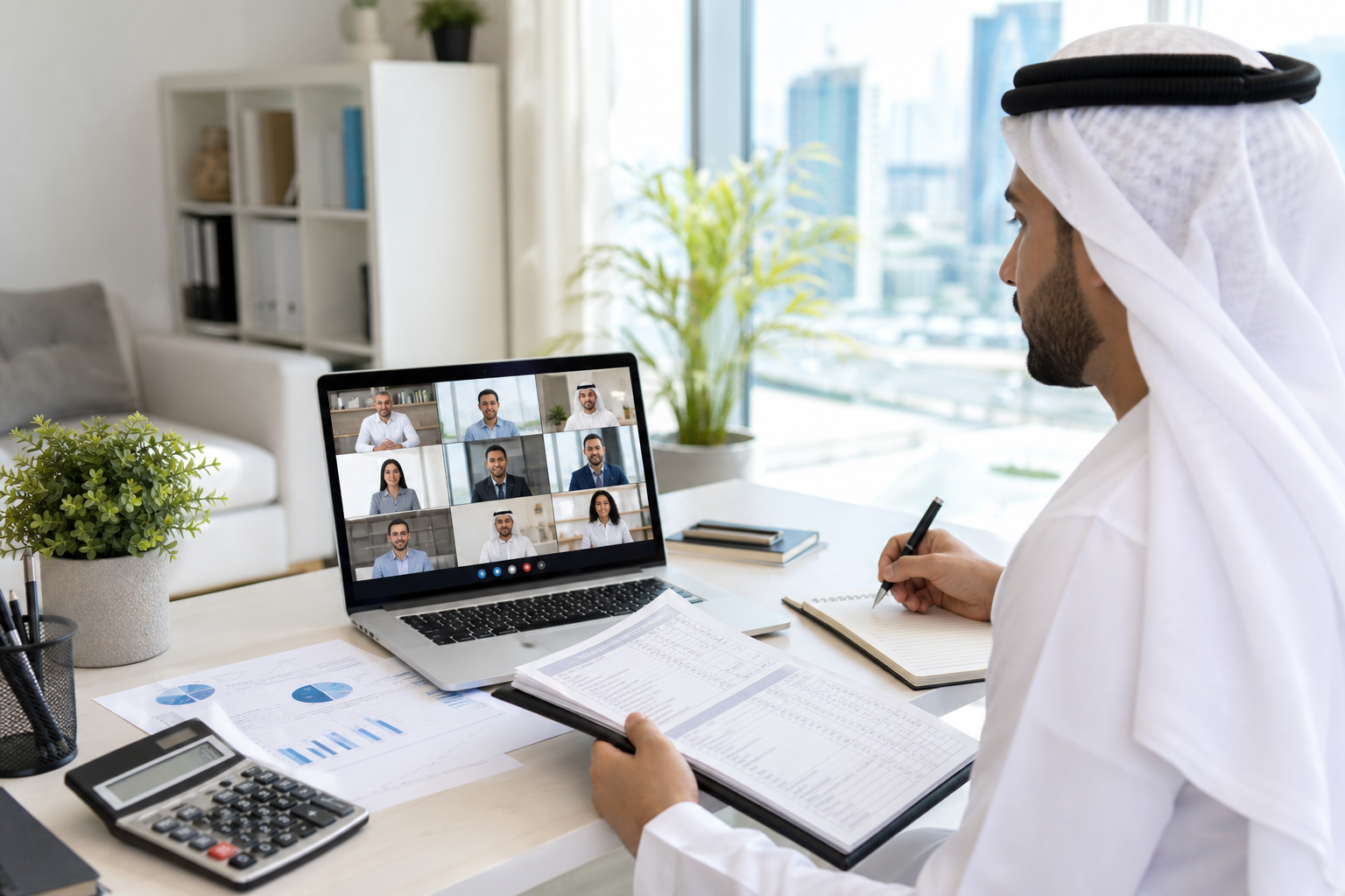 Global professionals attending live online UAE VAT training