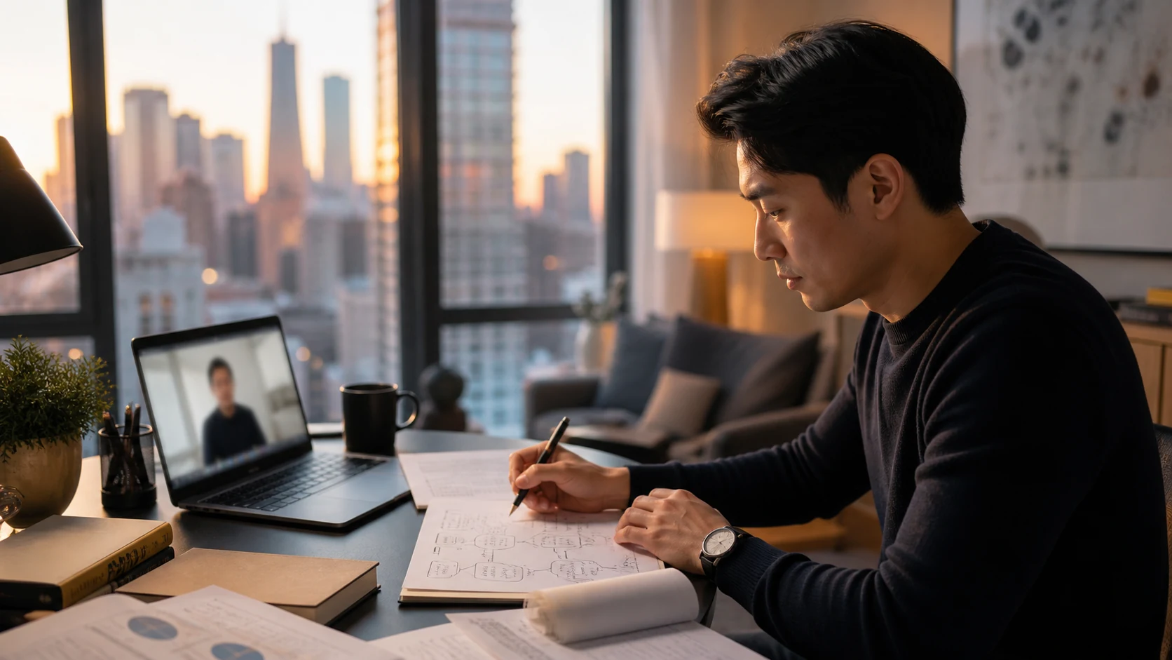 Professional using structured ACCA study resources and live tutoring support