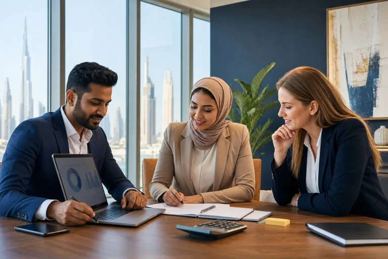 Supply chain professionals reviewing CSCP exam costs and study planning in Dubai