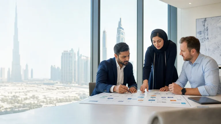 Supply chain professionals comparing planning and inventory priorities in Dubai