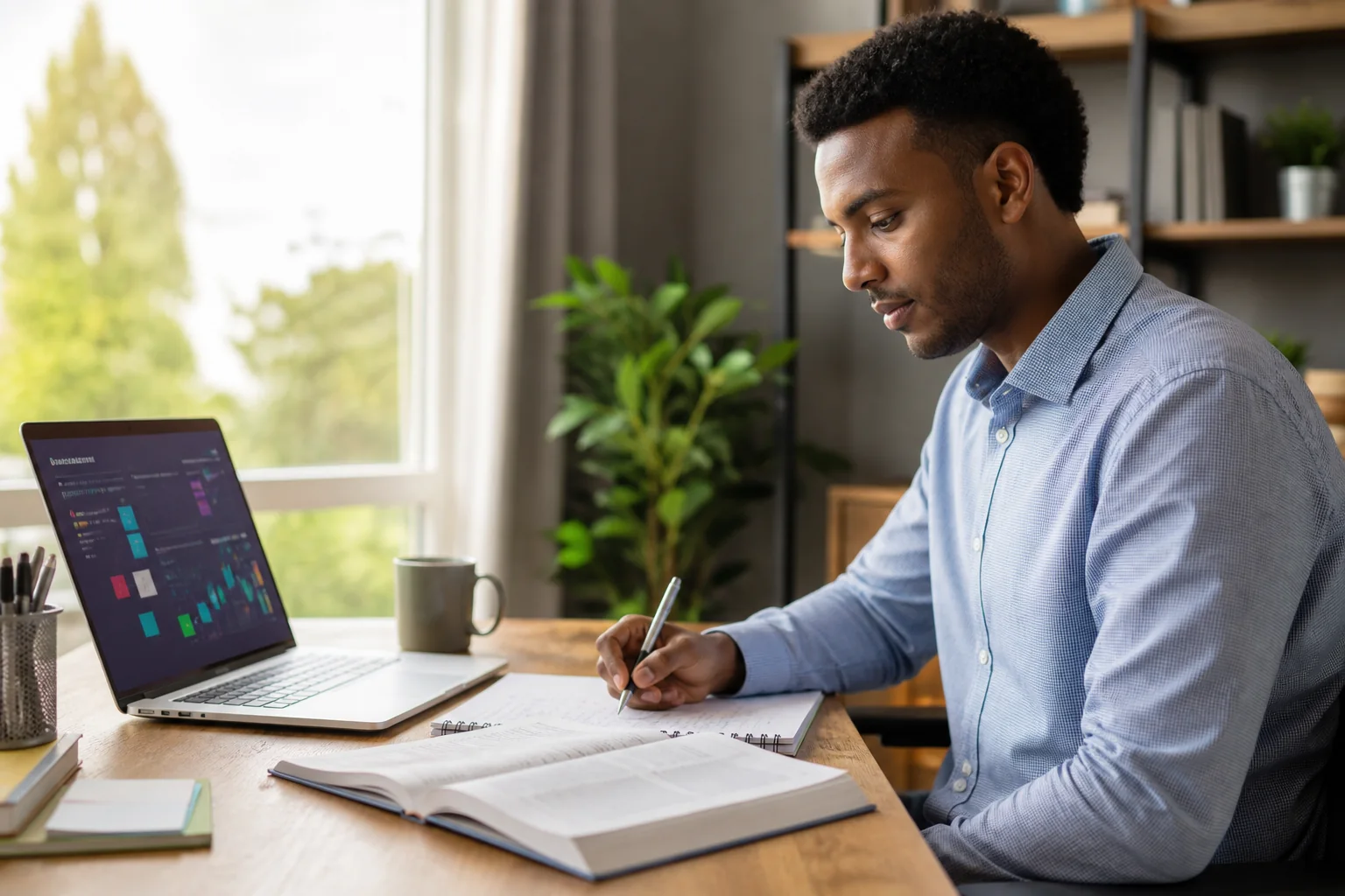 Professional preparing for CSDG exam through online study resources