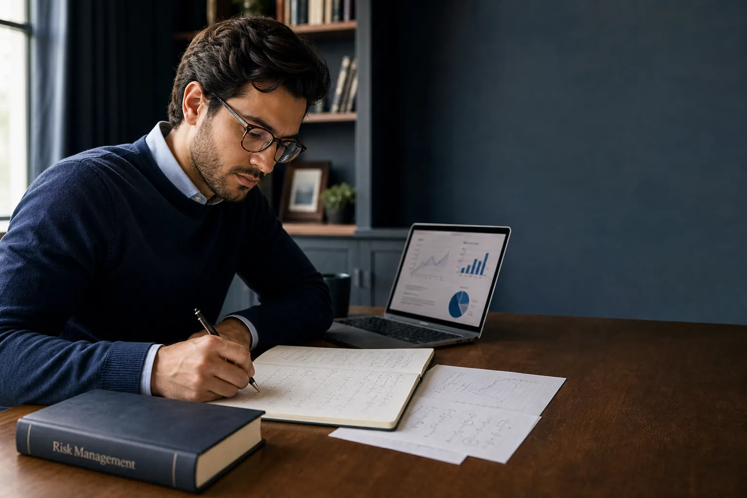 Risk professional studying quantitative risk-management material