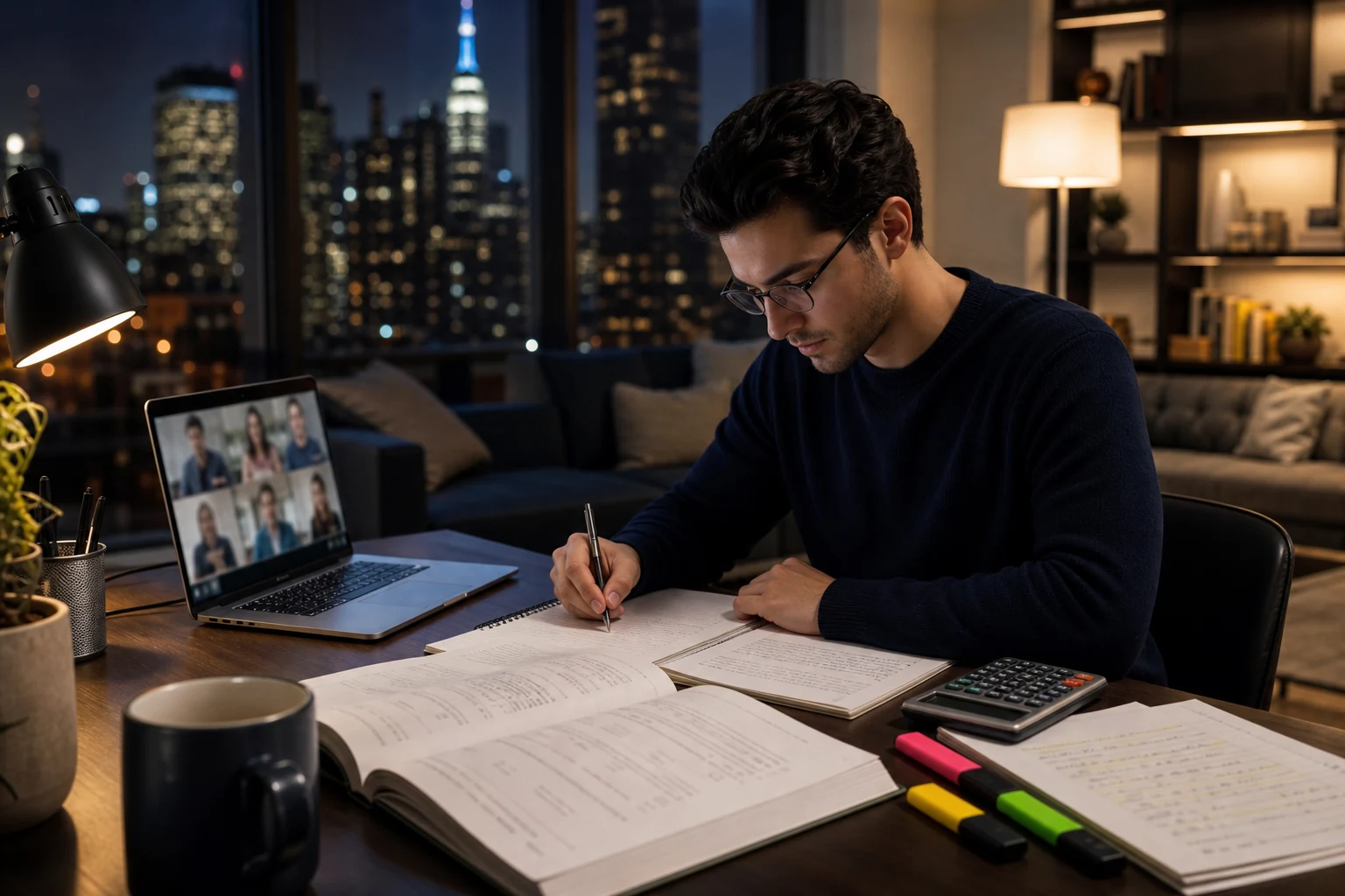 Accounting professional revising US CPA study material with live online support