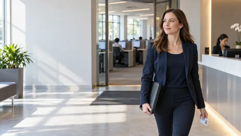 CIA candidate arriving at a professional computer-based testing center before an exam