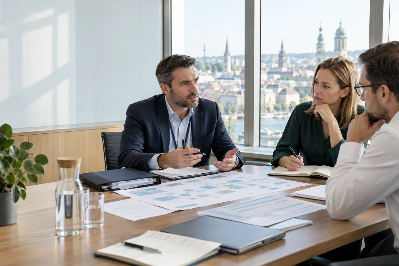 Internal audit professionals reviewing governance risk controls and assurance work