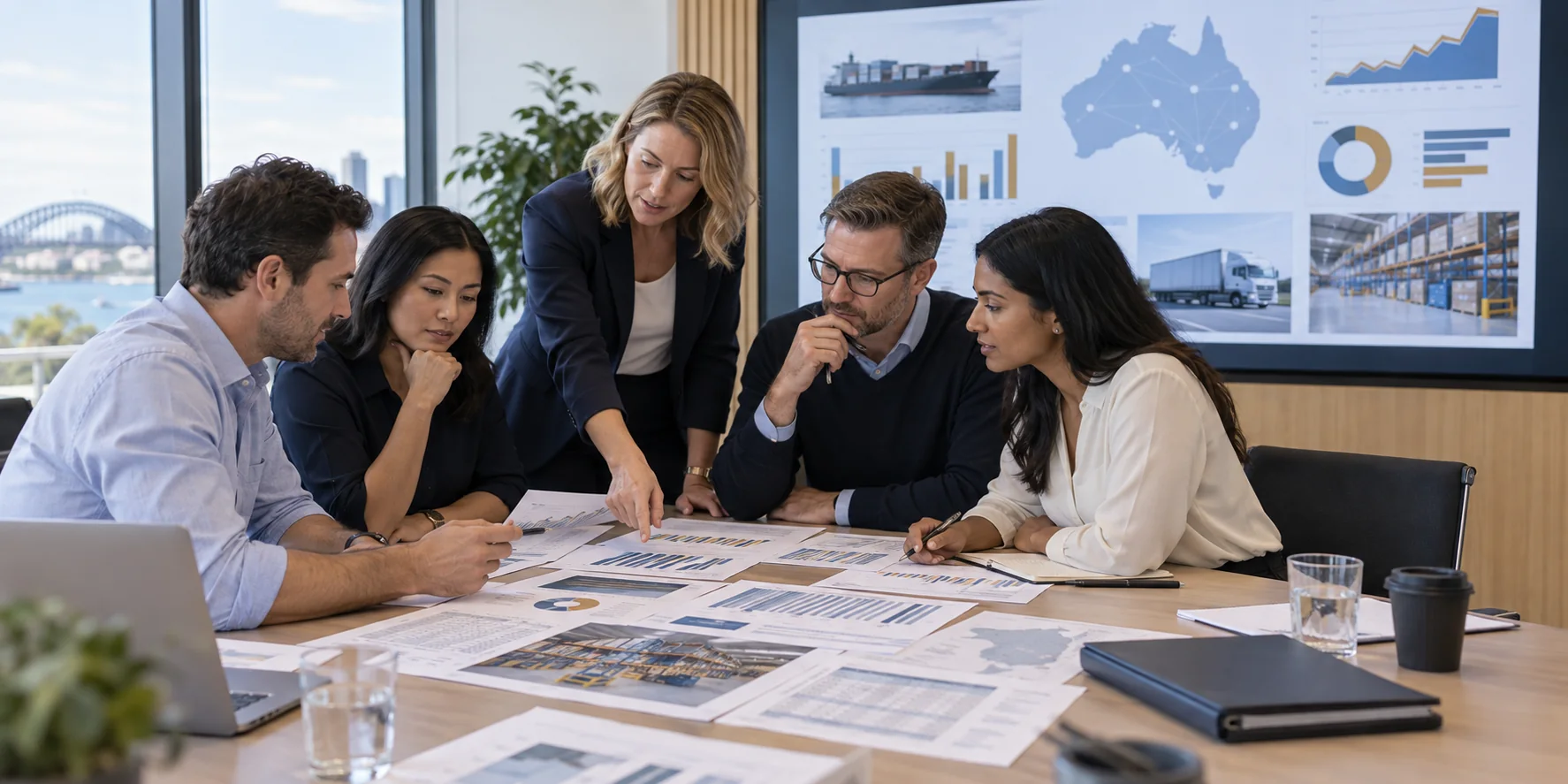 Australian professionals completing a practical supply chain planning workshop