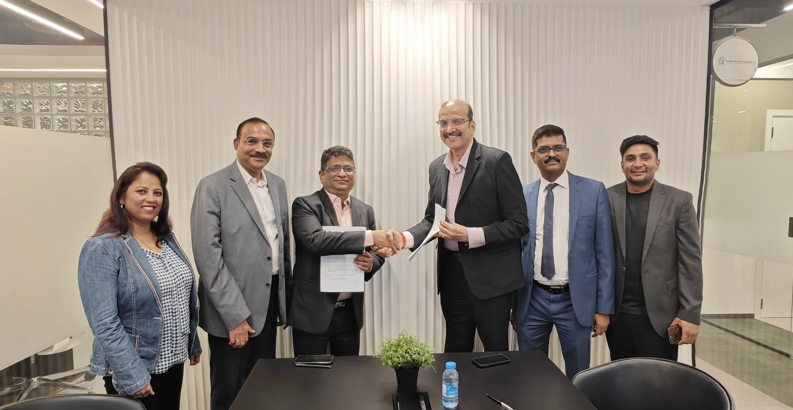 EduDelphi and Zoho teams marking the launch of their training partnership in Dubai