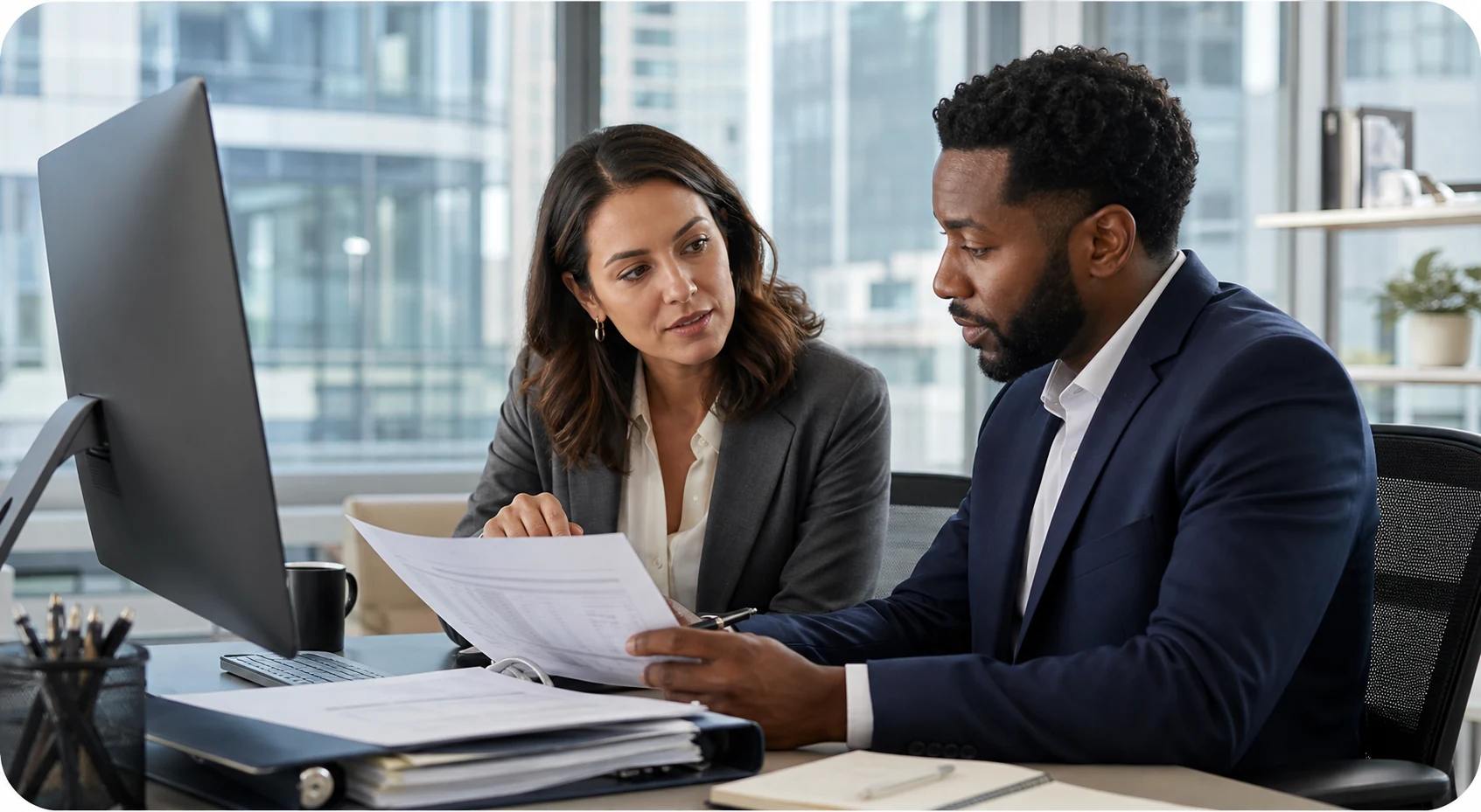 Compliance professionals reviewing regulatory change and control evidence